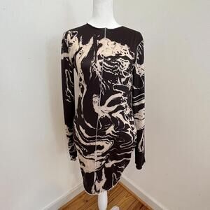 SHEIN Women's Cream and Black Dress